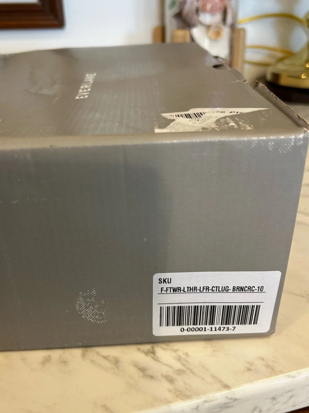 NWT Everlane Leather The Lug Loafer in Brown Crocodile Size‎ 10 - Picture 7 of 8